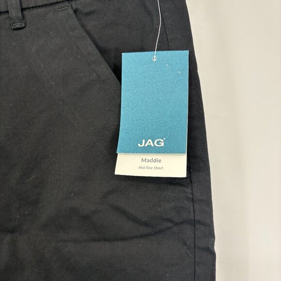 Jag Women's Maddie 10" Inseam Mid Rise Pull-On Bermuda Short Black Size 16 NWT - Picture 5 of 6